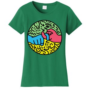 Asl Sign For Friend Pop Art Style Women's T-Shirt