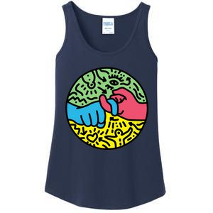 Asl Sign For Friend Pop Art Style Ladies Essential Tank