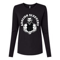 Abolish Sleevery Funny Abraham Lincoln Free The Sleeves Womens Cotton Relaxed Long Sleeve T-Shirt