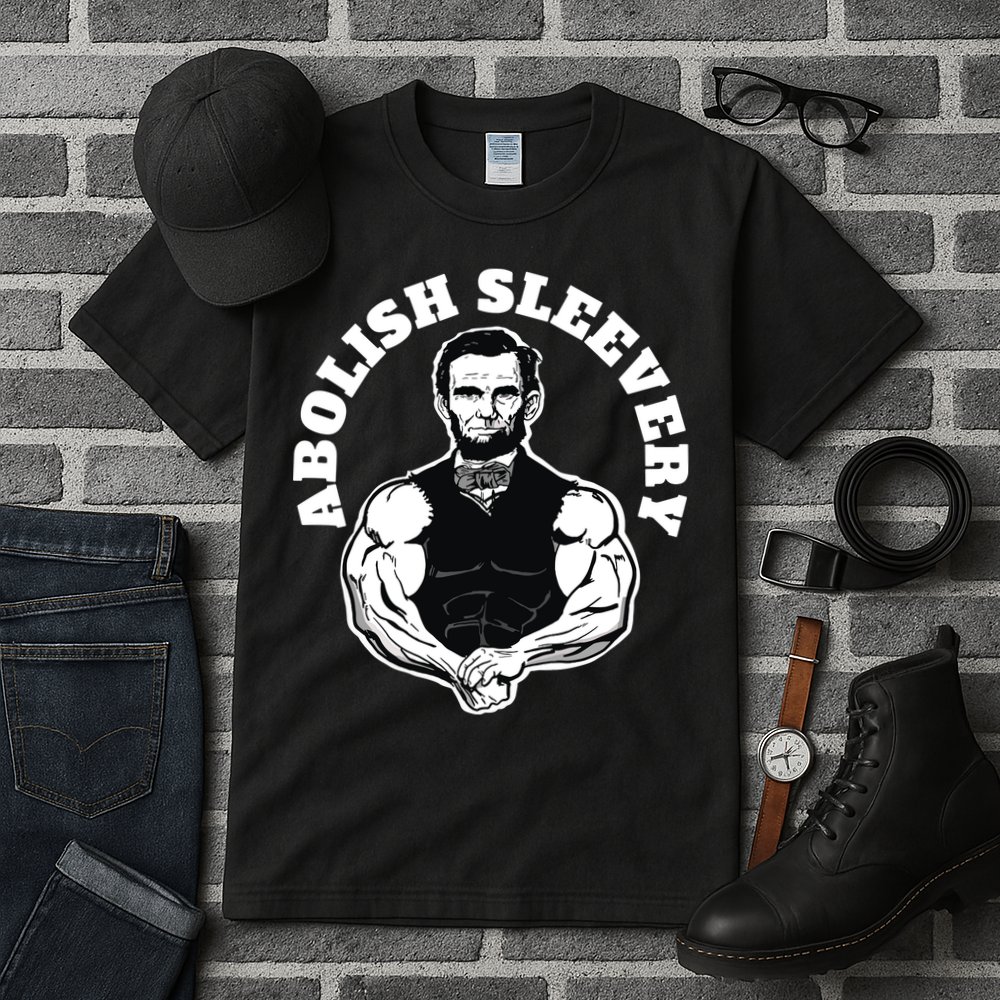 Abolish Sleevery Funny Abraham Lincoln Free The Sleeves Tall T-Shirt