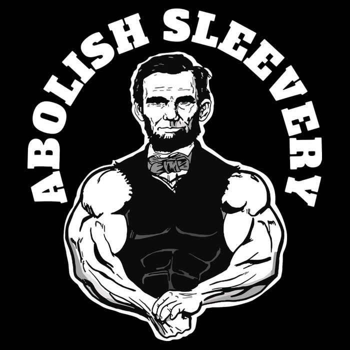 Abolish Sleevery Funny Abraham Lincoln Free The Sleeves Tall T-Shirt