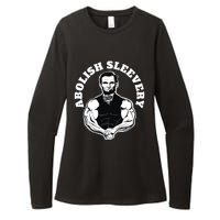 Abolish Sleevery Funny Abraham Lincoln Free The Sleeves Womens CVC Long Sleeve Shirt