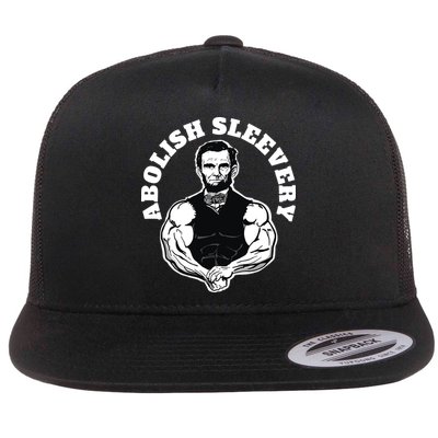 Abolish Sleevery Funny Abraham Lincoln Free The Sleeves Flatbill Hat