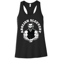 Abolish Sleevery Funny Abraham Lincoln Free The Sleeves Women's Racerback Tank