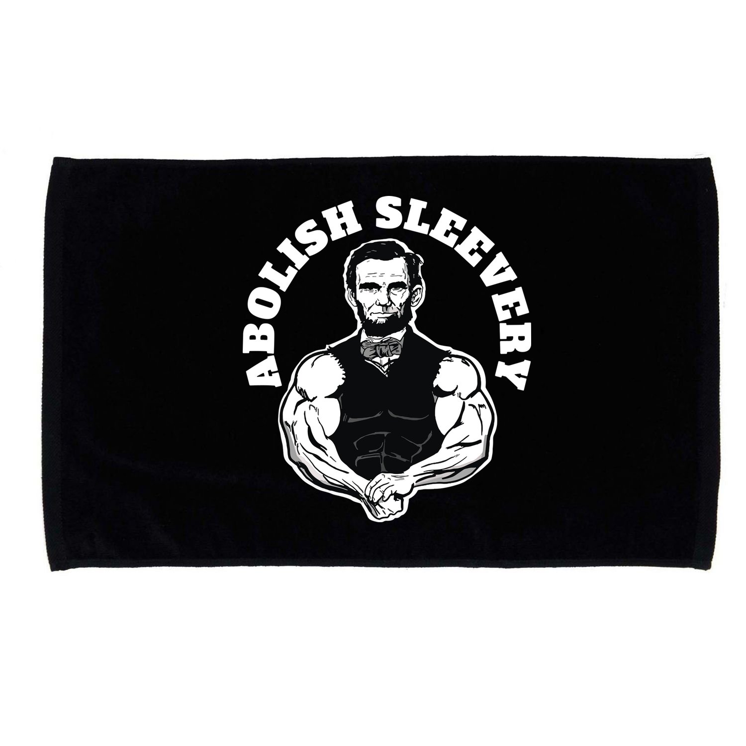 Abolish Sleevery Funny Abraham Lincoln Free The Sleeves Microfiber Hand Towel