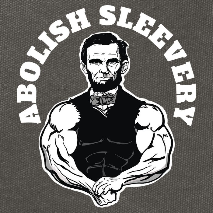 Abolish Sleevery Funny Abraham Lincoln Free The Sleeves Cotton Canvas Backpack