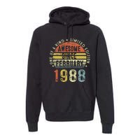 Awesome Since February 1988 35 Years Old 35th Birthday Gifts Premium Hoodie