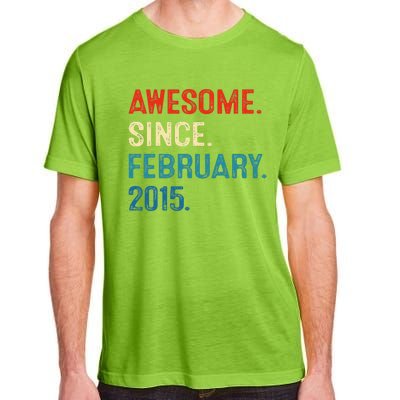 Awesome Since February 2015 8th Birthday Gift 8 Year Old Adult ChromaSoft Performance T-Shirt