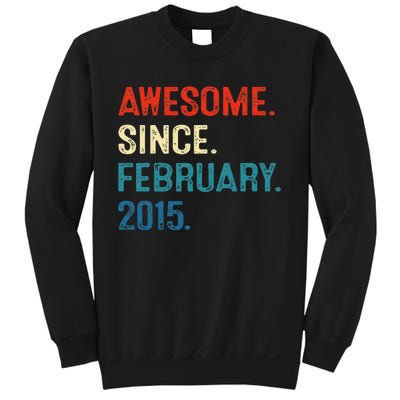 Awesome Since February 2015 8th Birthday Gift 8 Year Old Sweatshirt