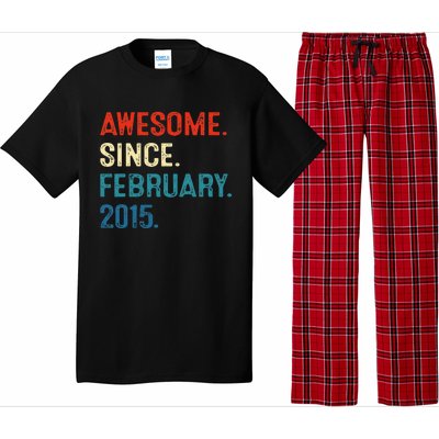 Awesome Since February 2015 8th Birthday Gift 8 Year Old Pajama Set