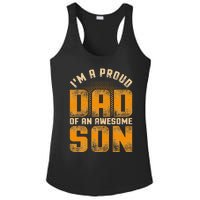 Awesome Son Family Daddy Fathers Day Men Im A Proud Dad Ladies PosiCharge Competitor Racerback Tank