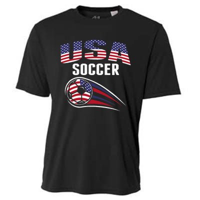 America Soccer Fans Jersey United States Football Lovers Cooling Performance Crew T-Shirt