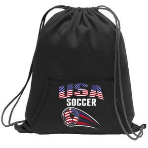 America Soccer Fans Jersey United States Football Lovers Sweatshirt Cinch Pack Bag