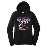 America Soccer Fans Jersey United States Football Lovers Women's Pullover Hoodie