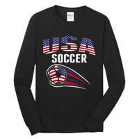 America Soccer Fans Jersey United States Football Lovers Tall Long Sleeve T-Shirt