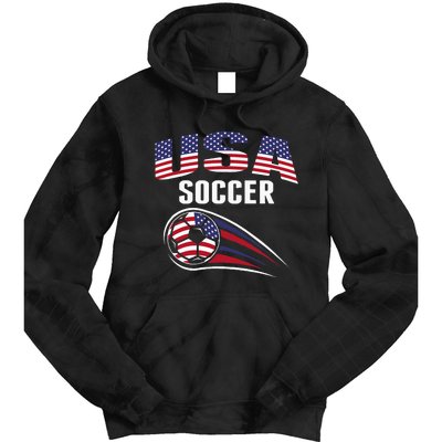 America Soccer Fans Jersey United States Football Lovers Tie Dye Hoodie