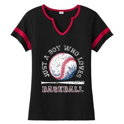 American Sport Fan Baseball Lover Batter Baseball Ladies Halftime Notch Neck Tee