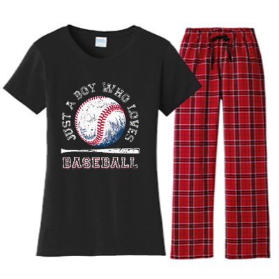 American Sport Fan Baseball Lover Batter Baseball Women's Flannel Pajama Set