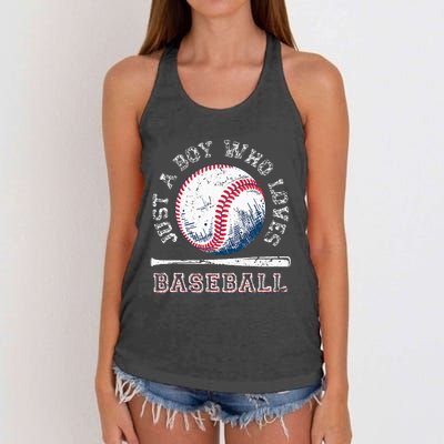 American Sport Fan Baseball Lover Batter Baseball Women's Knotted Racerback Tank