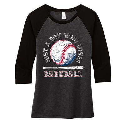 American Sport Fan Baseball Lover Batter Baseball Women's Tri-Blend 3/4-Sleeve Raglan Shirt