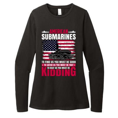 American Submarines Funny Must Be Good Fast Kidding Womens CVC Long Sleeve Shirt