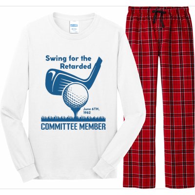 Awesome Swing For The Retarded Committee Member June 6th 1982 Long Sleeve Pajama Set