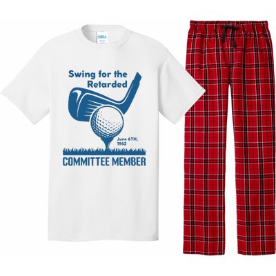 Awesome Swing For The Retarded Committee Member June 6th 1982 Pajama Set