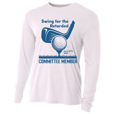 Awesome Swing For The Retarded Committee Member June 6th 1982 Cooling Performance Long Sleeve Crew