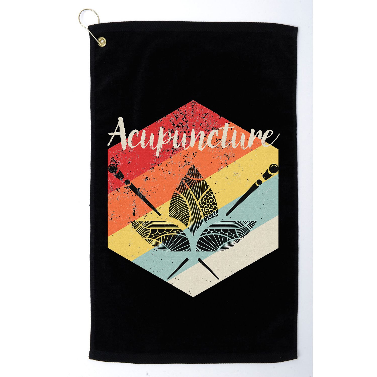 American Softball Flag Players And Bat Golf Towel