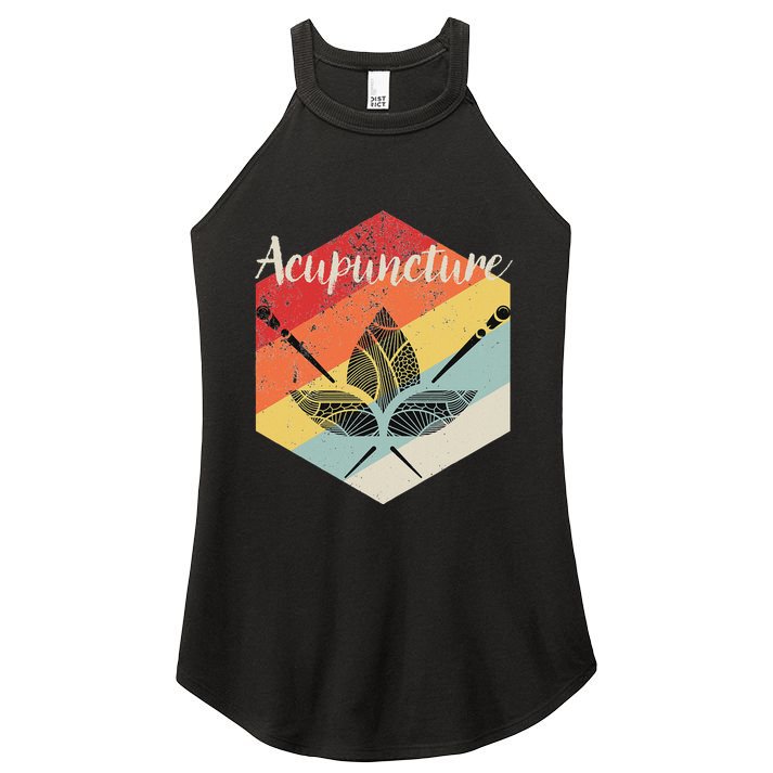American Softball Flag Players And Bat Women's Perfect Tri Rocker Tank