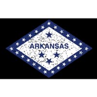 Arkansas State Flag Vintage Distressed Design T Bumper Sticker