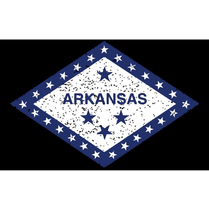 Arkansas State Flag Vintage Distressed Design T Bumper Sticker