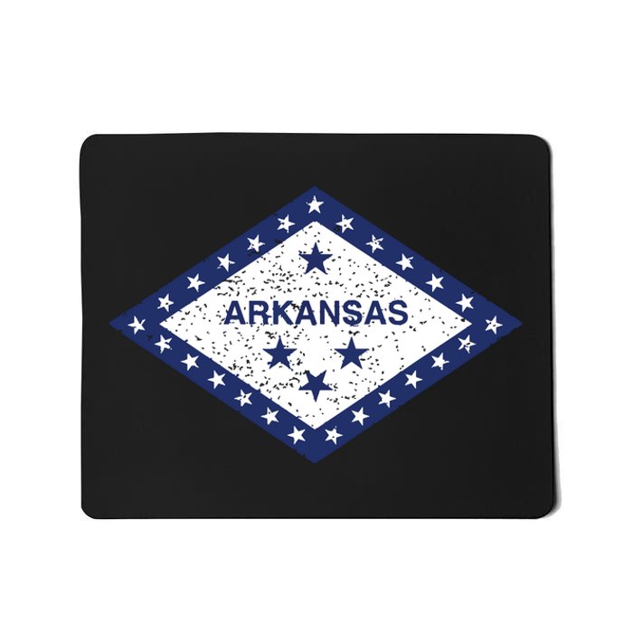 Arkansas State Flag Vintage Distressed Design T Mousepad