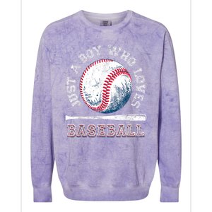 American Sport Fan Baseball Lover Boy Batter Baseball Gift For Player Colorblast Crewneck Sweatshirt