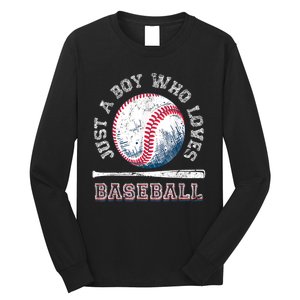 American Sport Fan Baseball Lover Boy Batter Baseball Gift For Player Long Sleeve Shirt