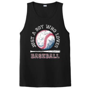 American Sport Fan Baseball Lover Boy Batter Baseball Gift For Player PosiCharge Competitor Tank