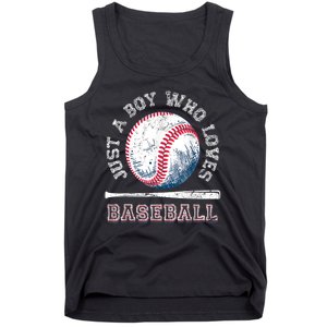 American Sport Fan Baseball Lover Boy Batter Baseball Gift For Player Tank Top