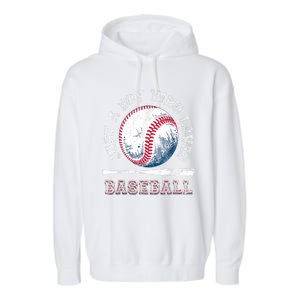 American Sport Fan Baseball Lover Boy Batter Baseball Gift For Player Garment-Dyed Fleece Hoodie