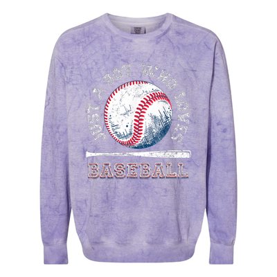 American Sport Fan Baseball Lover Boy Batter Baseball Colorblast Crewneck Sweatshirt