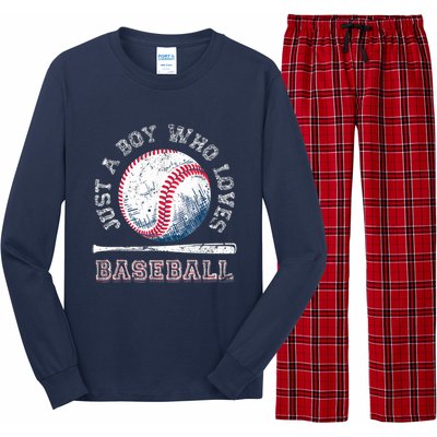 American Sport Fan Baseball Lover Boy Batter Baseball Long Sleeve Pajama Set