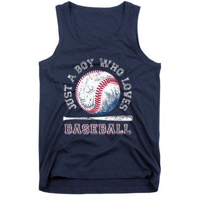 American Sport Fan Baseball Lover Boy Batter Baseball Tank Top