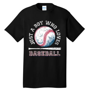 American Sport Fan Baseball Lover Boy Batter Baseball Tall T-Shirt