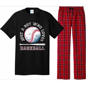 American Sport Fan Baseball Lover Boy Batter Baseball Pajama Set