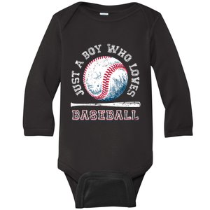 American Sport Fan Baseball Lover Boy Batter Baseball Baby Long Sleeve Bodysuit