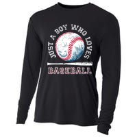 American Sport Fan Baseball Lover Boy Batter Baseball Cooling Performance Long Sleeve Crew