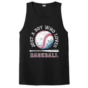 American Sport Fan Baseball Lover Boy Batter Baseball PosiCharge Competitor Tank