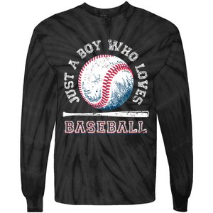 American Sport Fan Baseball Lover Boy Batter Baseball Tie-Dye Long Sleeve Shirt