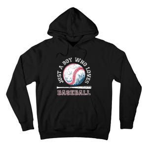 American Sport Fan Baseball Lover Boy Batter Baseball Tall Hoodie