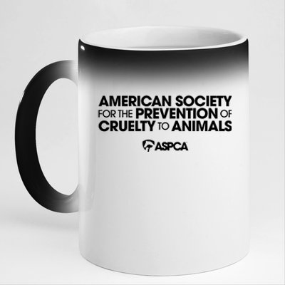 American Society For The Prevention Of Cruelty To Animals 11oz Black Color Changing Mug