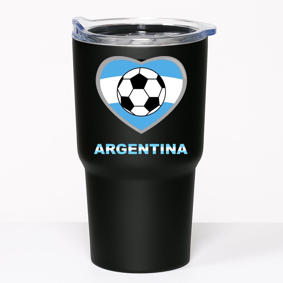 Argentina Soccer Football Argentinian Flag Tumbler